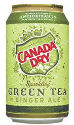 caffeine in canada dry green tea ginger ale