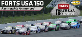 This moves means that all three series, arca, nascar camping world truck series and the cup series will qualify and race. Forts Usa 150 Arca Menards Series Race Announced