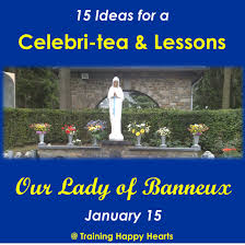 Mariette beco sitzt am küchenfenster und schaut hinaus auf den kleinen verschneiten garten. Training Happy Hearts 15 Ways To Celebrate Our Lady Of Banneux S Day