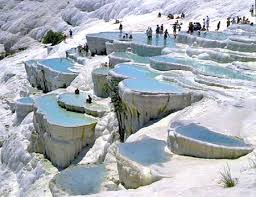 It is located in turkey's inner aegean region, in the river menderes valley. Hot Springs Of Pamukkale Turkey Turkey Tourist Attractions Turkey Tourist Places To Travel