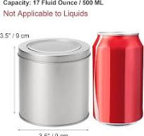 Amazon.com: Tosnail 6 Pack Round Metal Tins Canister with ...