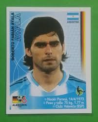 2006 Navarrete Germany World Cup FIFA #123 ROBERTO AYALA Argentina Sticker