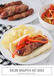Recipe of making bacon wrapped hot dogs. Easiest Bacon Wrapped Hot Dogs 3 Methods Somewhat Simple