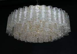 Trois lumières dans le fond en verre et une lumière sous l'ombre. 1 Von 2 Exklusive Doria Lampe Hangelampe Mid Century 60er Ceiling Lamp Hangelampe Hange Lampe Lampe