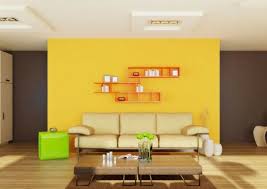 Foto Cat Dinding Ruang Tamu Warna Kuning Living Room Decor Colors Modern Living Room Interior Colourful Living Room