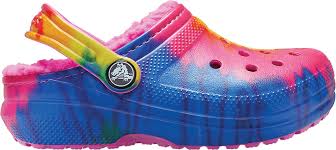 Womens crocs classic clog chambray blue. Infant Crocs Classic Lined Tie Dye Graphic Clog Kids Shoes Com