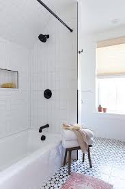 The basic difference between the two is the height. Shower Niche With Black Trim Design Ideas