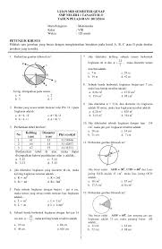 Soal sudah dilengkapi dengan kunci jawaban. Mid Semester Genap Kelas 8 Smp Tahun2013 2014