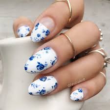 The shining royal blue shellac polish reveals a very sophisticated look, but when combined with the sparkling marble designs on accent nails, it changes the overall charisma of shellac manicured squoval nails. 2018 50 Hottest White Matte Nail Designs Beautybigbang