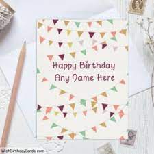 Fill it with special memories and good wishes by adding photos, images and text. Personalized Birthday Cards Make Free Ecards Online Handmade Birthday Cards Birthday Card With Name Birthday Cards