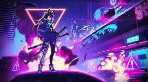 A collection of the top 48 1920 x 1080 anime wallpapers and backgrounds available for download for free. 1920x1080 Katana Anime Girl Neon 4k Laptop Full Hd 1080p Hd 4k Wallpapers Images Backgrounds Photos And Pictures