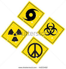 Stock Vector Hurricane Warning Sign Pacific Sign Radiation Sign Biological Sign Stock Vector Vector Warning Signs