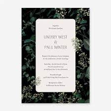 Terian Border Wedding Invitation By Zola In 2021 Wedding Invitations Wedding Invitations