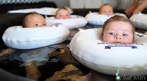 Before your baby can walk or even crawl, they can be active in water! Float Baby Baby Spa Makes Shark Tank Investors Crack Up