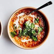Curried Lentil Tomato And Coconut Soup Recipe Lentil Soup Recipes Recipes Vegetarian Soup