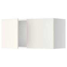 Hi, i have a light grey gloss kitchen and cant decide what colour to paint the walls, the kitchen/diner is north east facing, the floor is a classic oak wood and the work surfaces white with grey speckles, we are having a glass splash back the kitchen in a dark grey, our hallway is in dulux polished pebble, and it goes in to the open plan kitchen/diner so i. Metod White Veddinge White Wall Cabinet With 2 Doors 80x40 Cm Ikea