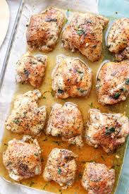 Chicken thighs marinated and seasoned, then baked in the oven. Baked Tender Chicken Thighs Recipe Video Valentina S Corner
