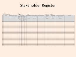 The risk register contains a listing of all risks identified for a project. Stakeholder Management Template Excel Insymbio