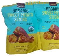 USDA Organic Fat-free Snacks SnackYard Organic Sweet Potato Sticks - USDA  Certified, No Added Sugar, 6 Pack (17oz) Sweet Potatoe