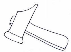 Coloriage De Marteau Pour Clouer Marteau Coloriage Fete Des Peres