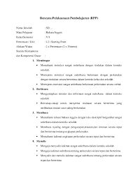Contoh rpp bahasa inggris sd k13 edisi 2022 kelas 5 semester 1. Doc Rpp Bahasa Ingris Kelas V Sd Dah Benar Cee Anggraini Academia Edu