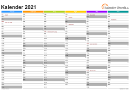 Die beste art, ihre planung festzulegen und ihre termine einzutragen unsere kalender 2021 zum ausdrucken jahreskalender stehen nachstehend zum download zur verfügung. Kalender 2021 Zum Ausdrucken Kostenlos