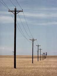 Photographic Print A Line Of Telephone Poles Traveling Over Golden Grassland By George Grall 16x12in Line Photography Pole Art Scenery