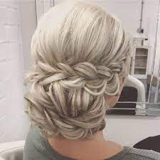 Bridal Low Bun With Twists And Braids Perfect Style For A Two Tier Gabriela Veil The Comb Just Long Hair Styles Bridal Hair Inspiration Bridesmaid Hair Updo