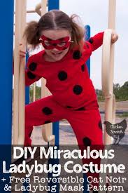 A little ladybug costume that you made yourself! Diy Miraculous Ladybug Costume With Reversible Mask