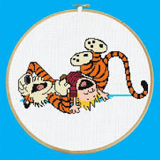 If you have turned it off manually in your browser, please enable it to better experience this site. Calvin And Hobbes Laughing Cross Stitch Pattern By Stitchroberts Cross Stitch Cross Stitch Patterns Stitch Character