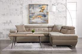 Otto 2 Piece Chenille Right Facing Sleeper Sectional Silver Sleeper Sectional Sectional Storage Chaise
