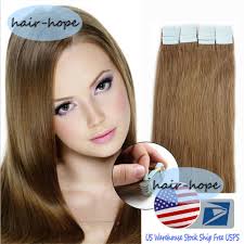Tape in hair extensions can instantly transform short hair into long, gorgeous locks. Yotty Diy Tape In Skin Weft Soft Indian Remy Human Hair Extensions 16 22 Straight Us
