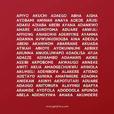 African Girl Names I 2020