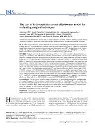 Pdf The Cost Of Hydrocephalus A Cost Effectiveness Model For Evaluating Surgical Techniques