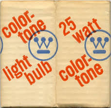 Westinghouse Light Bulb Packaging Designed By Paul Rand 1968 Bulb Tone Colour Tone Bulb