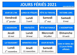 We hope you had as much fun as we did! Jours Feries 2021 En France Dates Et Calendriers