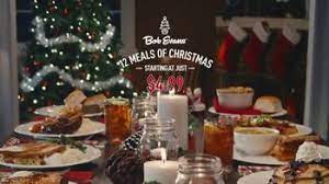 The sweepstakes is open only to legal residents of de, fl, il, in, ks, ky, md, mi, mo, nc, nj, ny, oh, pa, sc, tn, va or wv, who are 18+ years of age. Bob Evans Farms Tv Commercial 12 Meals Of Christmas Ispot Tv