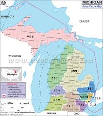 While the area code can give you a general idea where a phone number originates from, the first 6 digits can narrow down the location even more. Michigan Area Codes Map Of Michigan Area Codes