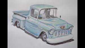 How to draw a ford mustang couple classic car | video 2020. Speed Drawing Of A Truck Youtube