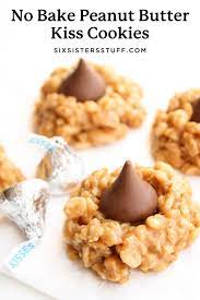 No Bake Peanut Butter Kiss Cookies Recipe Start To Finish In 15 Min Recipe In 2021 Baking Recipes Cookies Peanut Butter Kiss Cookies Best No Bake Cookies
