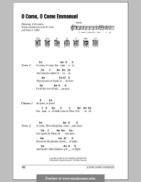 Lyrics And Chords With Chord Boxes