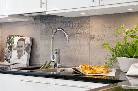 Large Stone Tiled Splashback Modern Kitchen Splashbacks Kitchen Splashback Tiles Kitchen Tiles Backsplash