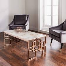 Gold and glass coffee table. Native Home Luxury Coffee Table Marble Glass Accent Coffee Table Ellanoir Luxury Ltd