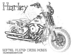 Harley colouring flht electra glide. Harley 27 Softail Flstsb Cross Bones Coloring Pages Book For Kids Boysdotcom Gif 1056 816 Harley Davidson Decals Harley Davidson Drawing Harley Davidson