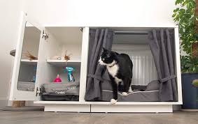 Tempt your kitten out of hiding with interactive cat toys and tasty treats. Luxury Indoor Cat House Maya Nook