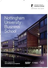 Nottingham University Business School Msc Brochure 2017 18 By Nottingham University Business School Issuu