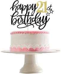 Why plan a 21st surprise birthday party for your friends? Amazon Com Happy 21st Birthday Cake Topper Black Gold Glitter 21st Birthday Cake Topper 21st Birthday Decorations Happy 21st Birthday Decorations Happy 21st Birthday 21st Cake Toppers Grocery Gourmet Food