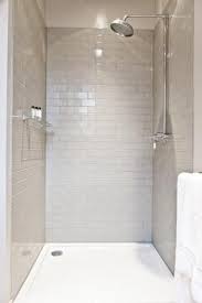 Bathroom With Pale Grey Brick Tiles With Images Loft Bathroom Downstairs Bathroom Tile Bathroom