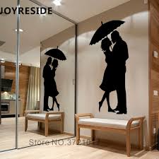 You can select matching wallpapers or paint a pattern. Romantic Wall Decor Stickers Love Couples Home Bedroom Wall Decal Dating Lovers Wall Sticker Room Decoration Design Modern M458 Wall Stickers Aliexpress