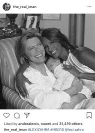 Her half brother duncan jones (49) is bowie's son from his first marriage to angie bowie, while her half sister zulekha haywood (42) was from iman's marriage to spencer. Aww Iman David Bowie S Daughter Lexi Turns 18 Years Old Today Lipstick Alley